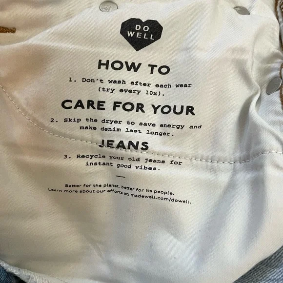 Madewell The Perfect Vintage Straight High Rise Light Medium Blue Wash Size 29 - Picture 11 of 16